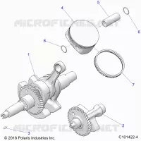 ENGINE, CIGUEÑAL, PISTON AND BALANCE SHAFT
