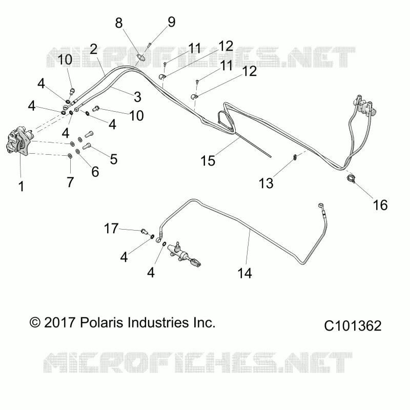 BRAKES, FRENO TRASERO LINES