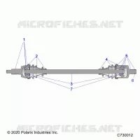 TREN, FRONT HALF SHAFT