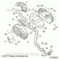 DRIVE TRAIN, TAPA DEL EMBRAGUE AND DUCTING
