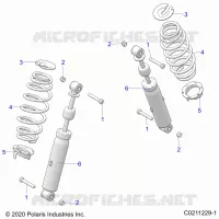 SUSPENSION TRASERA SHOCK AND MOUNTING