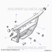 CHASSIS, FRONT PARACHOQUES