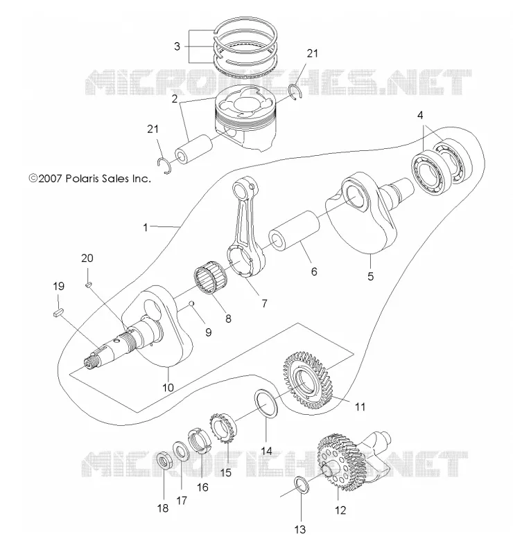 MOTOR, CIGUEÑAL AND PISTÓN