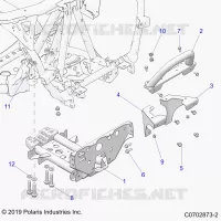 CHASIS, MOUNTING, FRONT GEARCASE