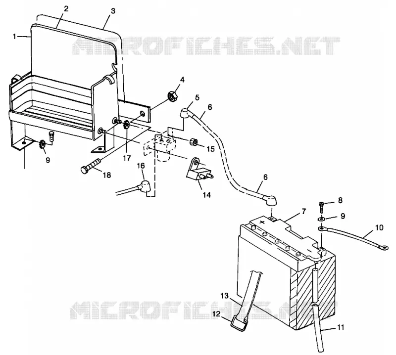 CAJA DE BATERIA WIDETRAK LX 0982065 and EUROPEAN WIDETRAK LX E982065 (4943884388C002)
