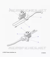 FRENO FRONTAL BRAKE LEVER AND MASTER CYLINDER