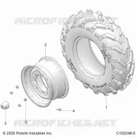 RUEDAS, FRONT TIRE