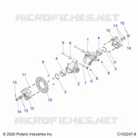 SUSPENSION TRASERA HUBS, CARRIER AND BRAKE DISC