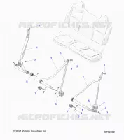 ASIENTO BELT MOUNTING, REAR