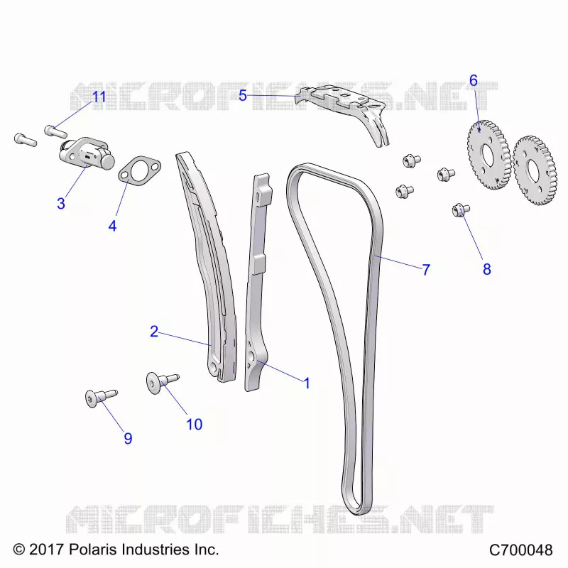 LA CADENA DE LEVAS AND TENSIONER