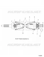 DRIVE TRAIN, TRASERO DEL EJE DE TRANSMISION