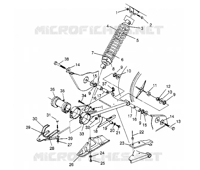 El balanceo del brazo y CHOQUE Sportsman 4x4 W948040 (4926842684B013)