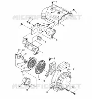VENTILADOR CAJA   RETROCESO LITE 0983433 and LITE DELUXE 0983431 (4941864186C006)