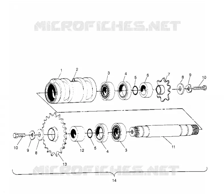 CENTRO DE TENSION ASSEMBLY Sportsman 4x4 W958040 (4930403040B014)