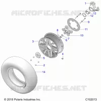RUEDAS, FRONT AND HUB