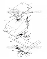 MONTAJE DEL DEPÓSITO DE COMBUSTIBLE 2x4 400L W947540 (4926752675A011)