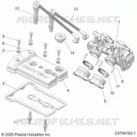 ENGINE, THROTTLE BODY AND TAPA DE LA VÃLVULA