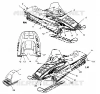 ETIQUETAS XLT 0970756, XLT SKS 0970556, and XLT RMK 0970956 (4937693769A012)