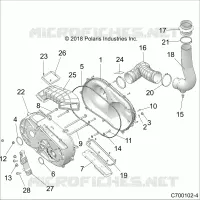 TREN, CLUTCH COVER AND DUCTING