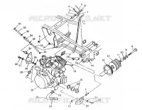 MONTAJE DEL MOTOR 6x6 400L, SWEDISH S948740 and  NORWEGIAN N948740 (4926812681006A)