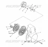 ARRANQUE DE RETROCESO ASSEMBLY CLASSIC / 0930864 and  CLASSIC TOURING / 0930865 (4922952295042A)