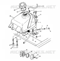 MONTAJE DEL DEPÓSITO DE COMBUSTIBLE XPLORER 4X4 W959140 (4930223022A014)