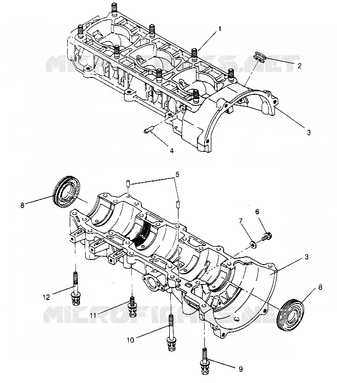 CAJA DEL CIGÜEÑAL ASSEMBLY XLT TOURING 0952857 and  EUROPEAN XLT TOURING E952857 (4929172917C007)