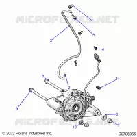 TREN, FRONT GEARCASE MOUNTING