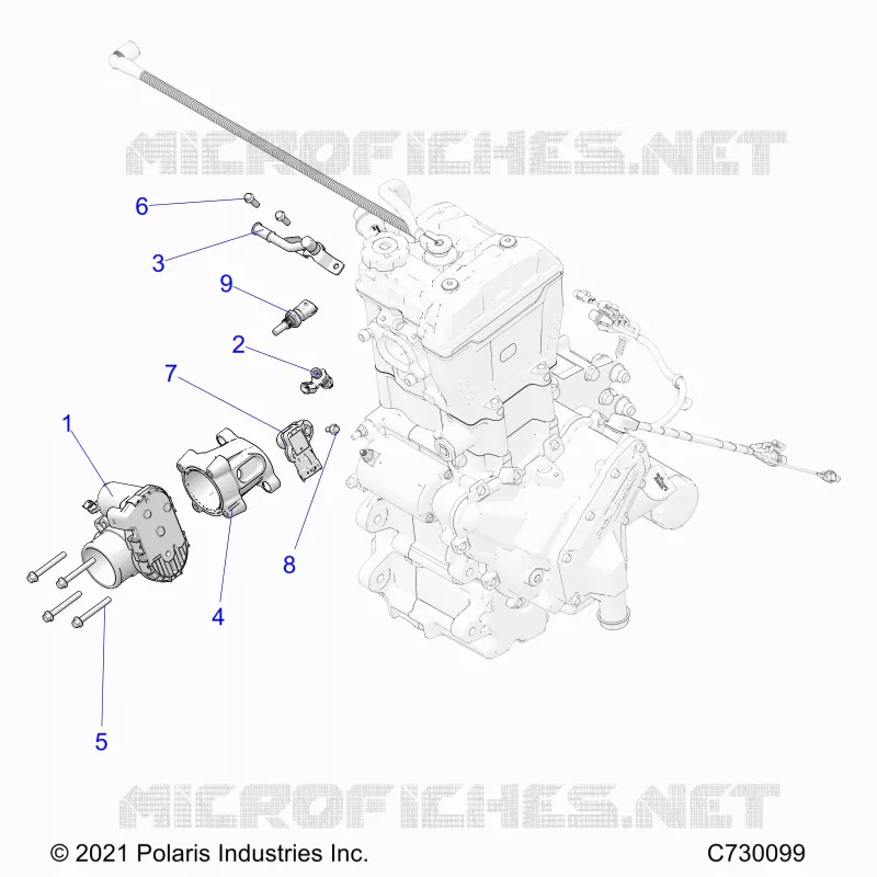 ENGINE, CUERPO DE MARIPOSA AND FUEL RAIL