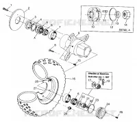 RUEDA DELANTERA XPLORER 300 W97CC28C (4939813981B007)