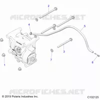 TREN, GEARCASE MOUNTING, REAR