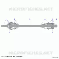 TREN, FRONT HALF SHAFT