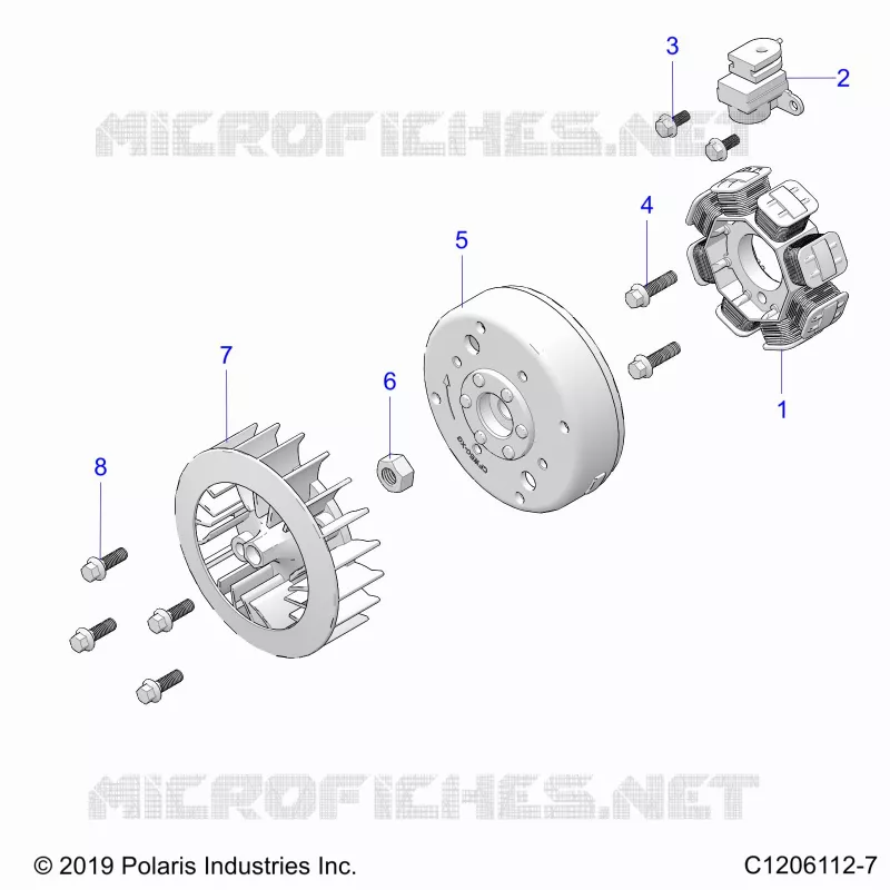 ENGINE, STATOR AND FLYRUEDA
