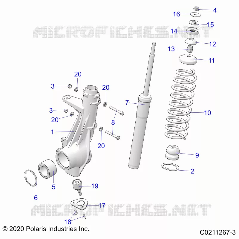 SUSPENSION, PUNTAL DELANTERO