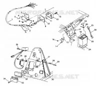 ELECTRICA/LUZ DE LA COLA ASSEMBLY 6X6 250 W938727 (4924092409041A)