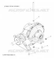 CAJA DE ENGRANAJES, MOUNTING, REAR (BUILT AFTER 1/15/07)