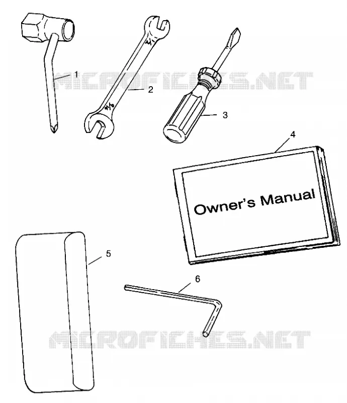 KIT DE HERRAMIENTA SL 700 B974071, Intl. SL 700 I974071, SL 700 Deluxe B974072 and In (4940874087C002)
