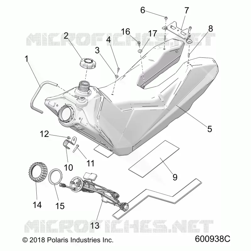 SISTEMA DE COMBUSTIBLE, FUEL TANK ASM.
