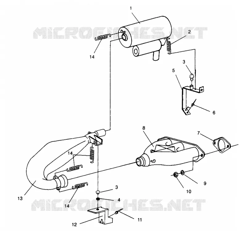 SISTEMA DE ESCAPE XLT TOURING 0963357 and EUROPEAN XLT TOURING E963357 (4931923192C005)