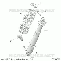SUSPENSION, REAR MONTAJE DE DESCARGA