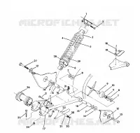 brazo oscilante WELD / CHOQUE TRASERO ASSEMBLY Trail Blazer / W927221 (4922852285021A)