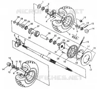 Tracción trasera XPRESS 300 W97CA28C and  XPRESS 400L W97CA38C (4939603960C011)
