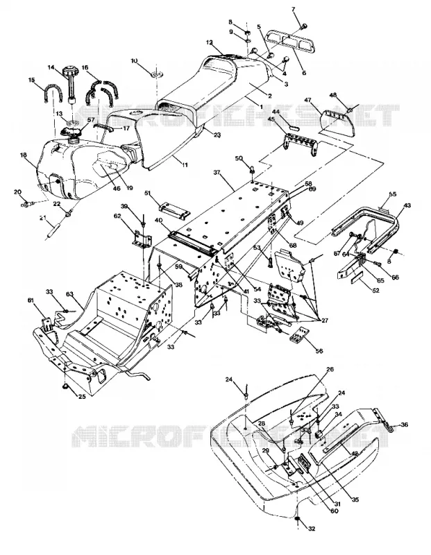 CHASIS   ASIENTO 400 (4919241924001A)