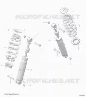 SUSPENSION TRASERA SHOCK AND MOUNTING