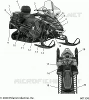 ETIQUETAS, ADVENTURE, POLARIS BLUE SIDE PANEL OPTION