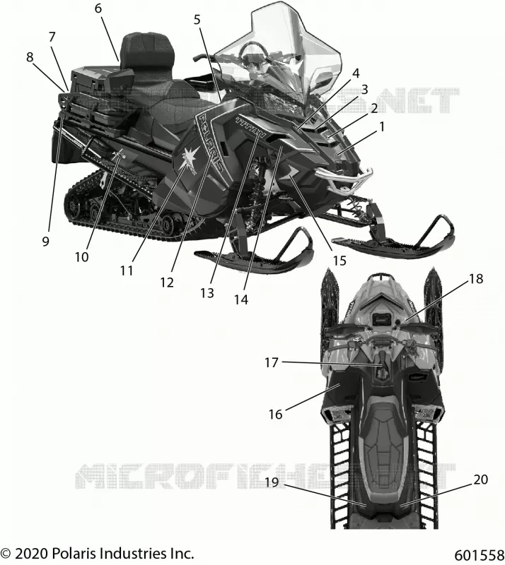 ETIQUETAS, ADVENTURE, POLARIS BLUE SIDE PANEL OPTION