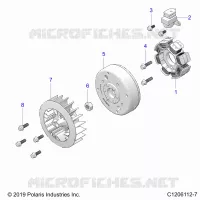 ENGINE, STATOR AND FLYRUEDA