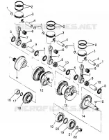 CIGÜEÑAL Y PISTÓN SLX 780 B964287 AND  INTL. SLX 780 I964287 (4937443744C003)