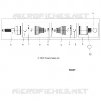 DRIVE TRAIN, TRASERO UNIDAD SHAFT