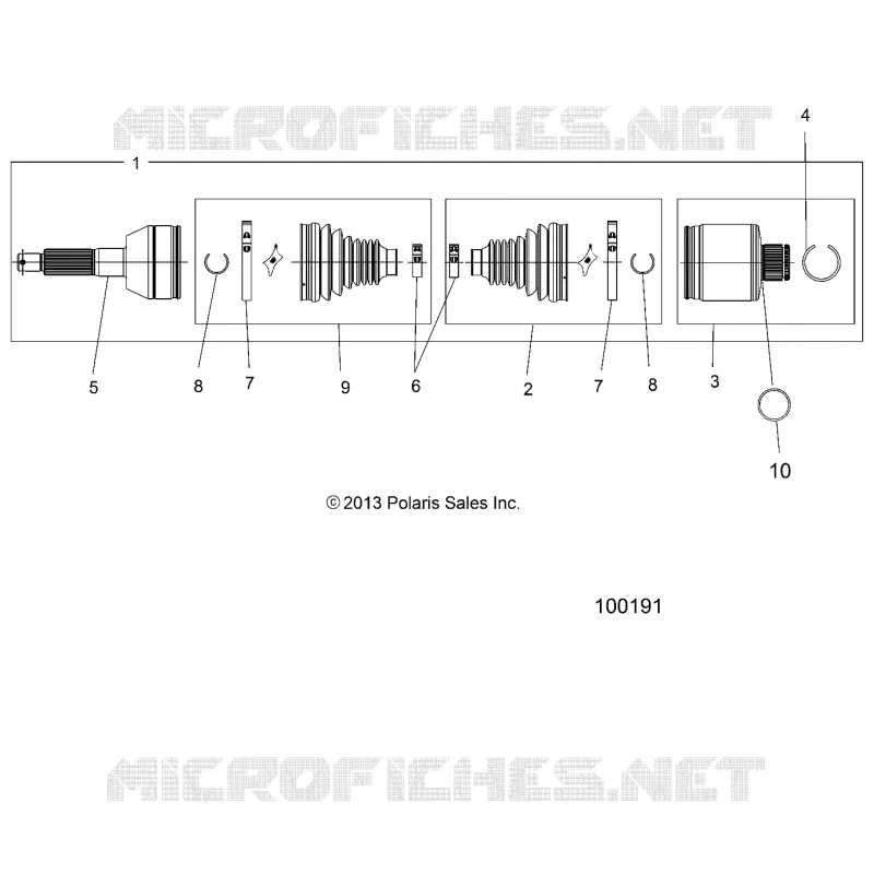 DRIVE TRAIN, TRASERO UNIDAD SHAFT